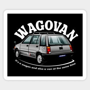 3G CIVIC WONDER WAGOVAN SHUTTLE BLACK Sticker